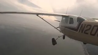 Beautiful Mackinac Island: Flying the Stationair over the Mackinac Bridge