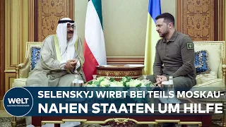 KRIEG IN DER UKRAINE: Selenskyj bittet arabische Staaten um Unterstützung im Kampf gegen Russland