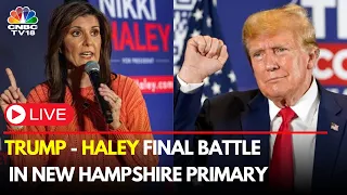 LIVE: Trump and Haley Face Off in New Hampshire Primary | Republican Nomination | GOP CAUCUS | IN18L