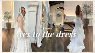 VLOG: come wedding dress shopping with me (I said yes to the dress!)