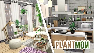 Plant Mom Apartment 🌿 w/ Blooming Rooms Kit | The Sims 4 - Speed Build (NO CC)