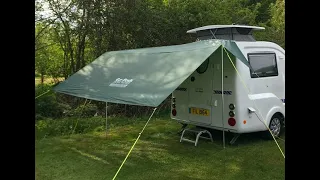 Go-Tarp - setting up. Sun & rain canopy for Go-Pods.