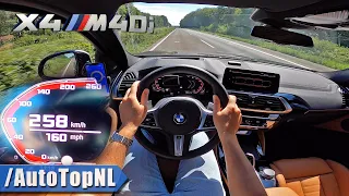 BMW X4 M40i TOP SPEED on AUTOBAHN [NO SPEED LIMIT] by AutoTopNL