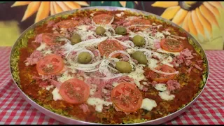 PIZZA QUE NÃO VAI FARINHA DE TRIGO? FAÇA PIZZA DE ABOBRINHA!