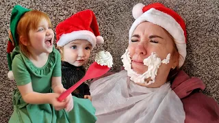 Adley & Family CHRiSTMAS CHALLENGES!  Niko elf, Floor is Lava, Santa Mom, ultimate holiday makeover