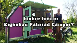 Fahrrad Wohnwagen aus Styrodur, laminiert, mit vielen Inspirationen