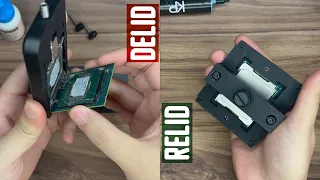 How To Delid & Relid CPU (ASMR)