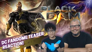 BLACK ADAM DC FANDOME TEASER TRAILER - REACTION!