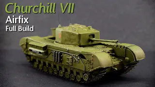 Full Build | Airfix Churchill Mk.VII | 1/76 Scale Plastic Model Kit | Build & Review