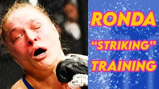 3 Minutes of Ronda Rousey Doing What She Calls "Striking"