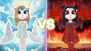 ANGEL ANGELA😇 vS DEVIL ANGELA👿 | My talking Angela 2 | cosplay