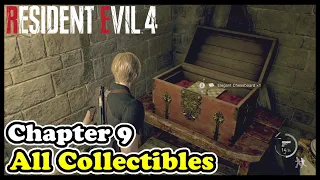 RE4 Remake Chapter 9 All Collectibles (Treasures - Castellans - Weapons)