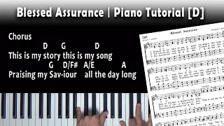 Blessed Assurance // Piano Tutorial EASY // D