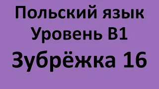 Зубрёжка Польский язык Уровень В1 Урок 16 Польский разговорный Польские диалоги и тексты с переводом