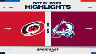 NHL Highlights | Hurricanes vs. Avalanche - October 21, 2023