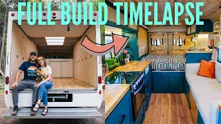 Full Build Timelapse Start to Finish! Chevy Express 3500 Unicell Box Van! #vanlife