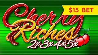 Cherry Riches Slot - $5 | $10 | $15 BETS - BIG WIN SESSION!