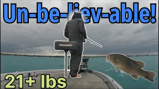 EPIC Lake ST. CLAIR Smallmouth Bass Fishing!