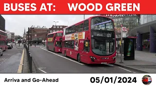 London buses at Wood Green 05/01/2024