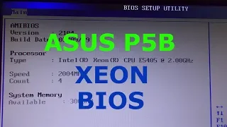 ASUS P5B xeon bios. Модифицированный биос для ASUS P5B.