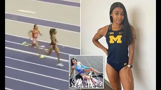 University of Michigan runner makes stunning comeback in 4x400 relay