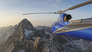 Mount Kenya by helicopter