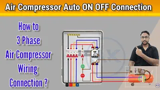 3 phase Air compressor wiring diagram |Air compressor