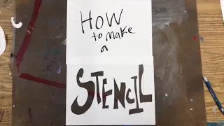 HOW TO MAKE A SIMPLE GRAFFITI STENCIL