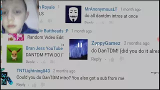 Me reacting to every dantdm intro played at the same time | warning cover your ears!!!