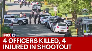 4 officers killed, 4 others hurt in Charlotte shooting | FOX 13 Seattle