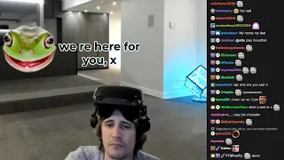 xQc hiding his sadness on stream but everyone realize it (with Chat and Pokelawls)