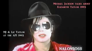 Michael Jackson & Elizabeth Taylor 1993, rare old footage (HD)