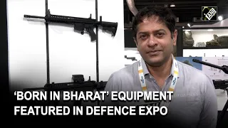 ‘Born in Bharat’ equipment featured in Defence Expo being held in Gujarat