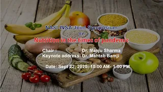 NASI - INSA Joint Symposium on Nutrition in the Times of Pandemic
