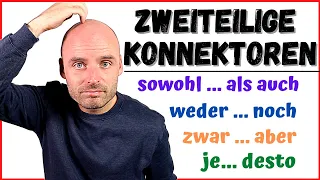 Zweiteilige Konnektoren 🤓 | B1 B2 | Learn German | Deutsch lernen