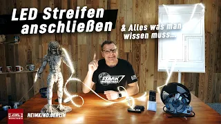 LED Strips richtig anschließen - Wie verkabelt man eine Lichtvoute