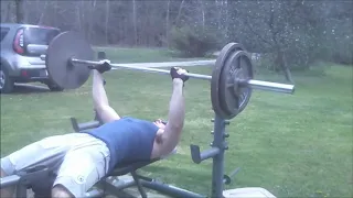 Bench Press 200 lbs AMRAP (Not PR) Full-Range-of-Motion