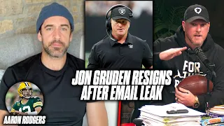 Pat McAfee & Aaron Rodgers Talk Jon Gruden Resigning After Email Scandal