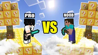 NOOB Vs PRO Sky LuckyBlock Minecraftထဲမှာ စိန်ခေါ်ပွဲ...!