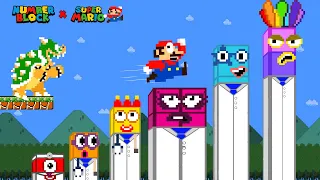 Super Mario Bros: Dr. Numberblocks 1 2 3 4 Take on the Biggest Zombie Maze | Game animation