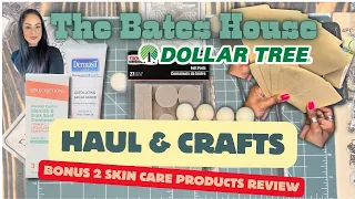 #dollartree #haul #papercraft supplies #skincare product reviews #craft fun