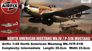 Airfix 1:48 North American Mustang Mk.4 (P-51K) Kit Review