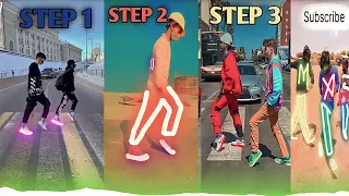 Pascal letoublon - Friendships 💥 MOONWALK NEON MODE 😱TUZELITY SHUFFLE DANCE TUTORIAL 💥😱 TIKTOK 2022