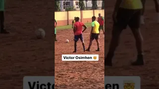 Napoli’s Victor Osimhen almost broke the goal 😆