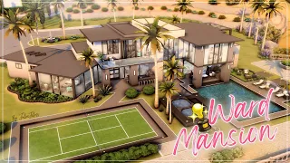 Современный особняк🏆⭐│Строительство│Modern Mansion│SpeedBuild│NO CC [The Sims 4]