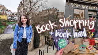 8 bookshops in one day ✨ come book shopping with me in edinburgh + book haul [CC]