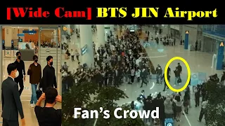 [Wide Cam] BTS JIN Fan's Crowd | ICN Airport