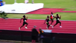 Men 100m Finals Section 4 PURE Athletics Global Invitational May 1, 2022