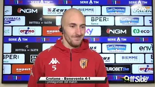 Crotone-Benevento 4-1, il commento di Caldirola