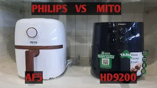 Air Fryer Philips HD9200 VS Mito AF5 #airfryer #hd9200 #af5